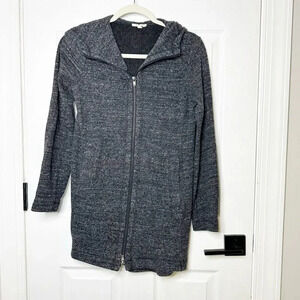 EILEEN FISHER Terrazzo Stretch Ripple Tunic Length Full Zip Jacket Size‎ XS